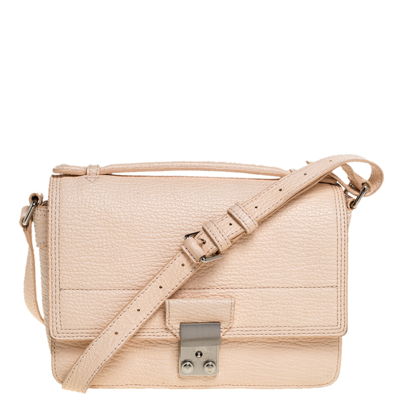 3.1 PHILLIP LIM Peach Leather Mini Pashli Bag - Picture 1 of 9